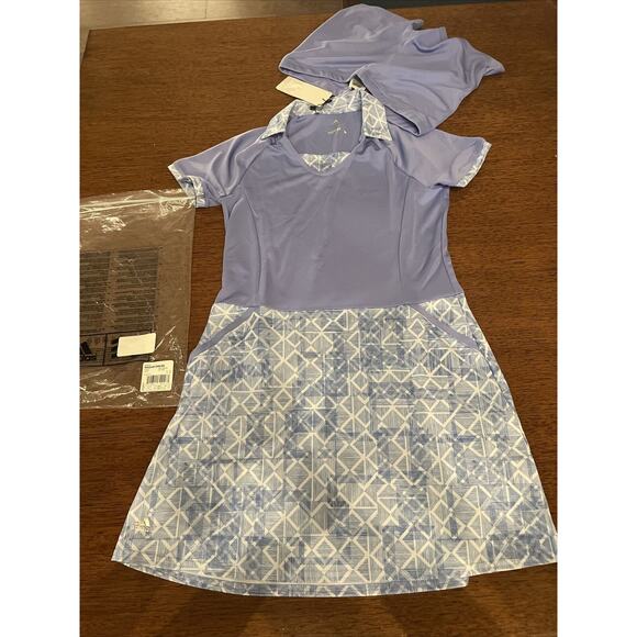 Adidas Rangewear Dress and Shorts 2-Piece Set Juniors Size Small Pockets Purple - Picture 3 of 7